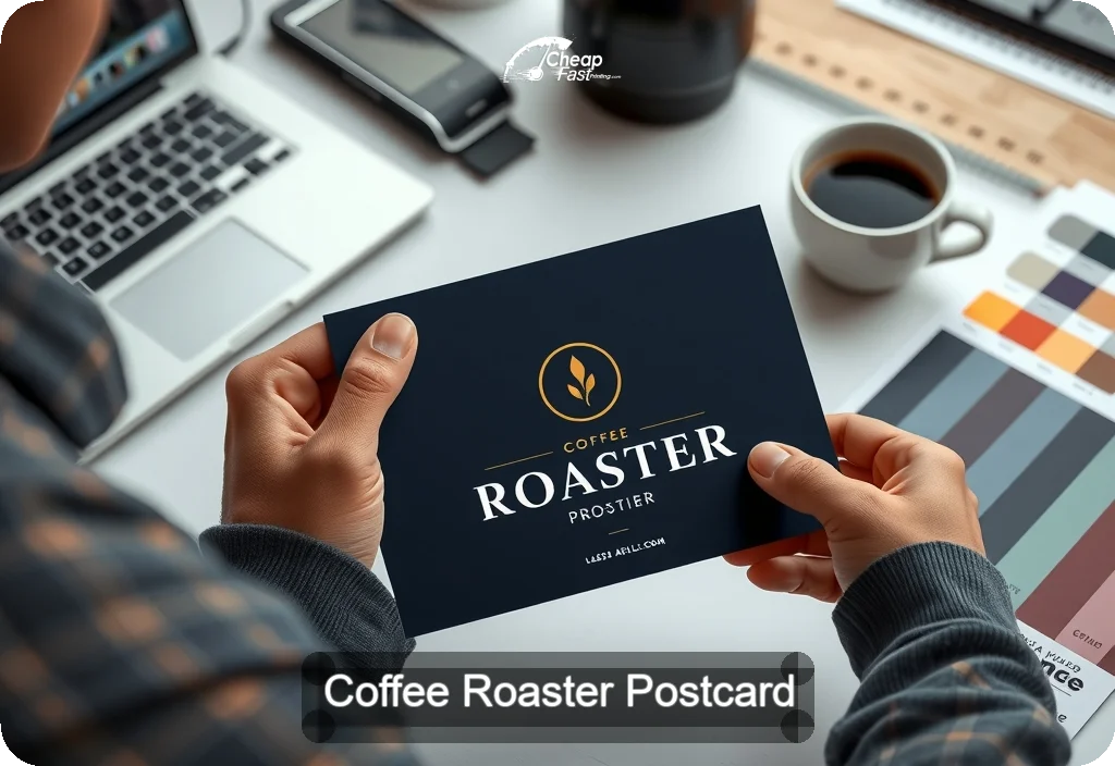Coffee Roaster Postcard Sample 08 · 4" x 6" design sample
