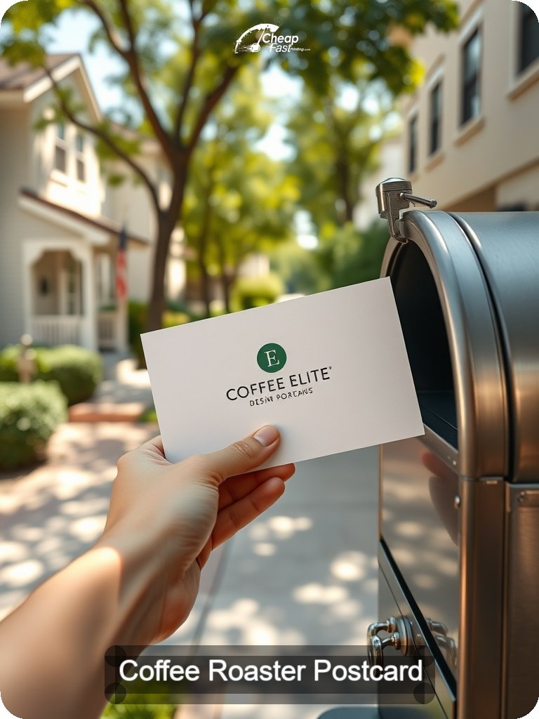 Coffee Roaster Postcard Sample 09 · 5" x 7" design sample