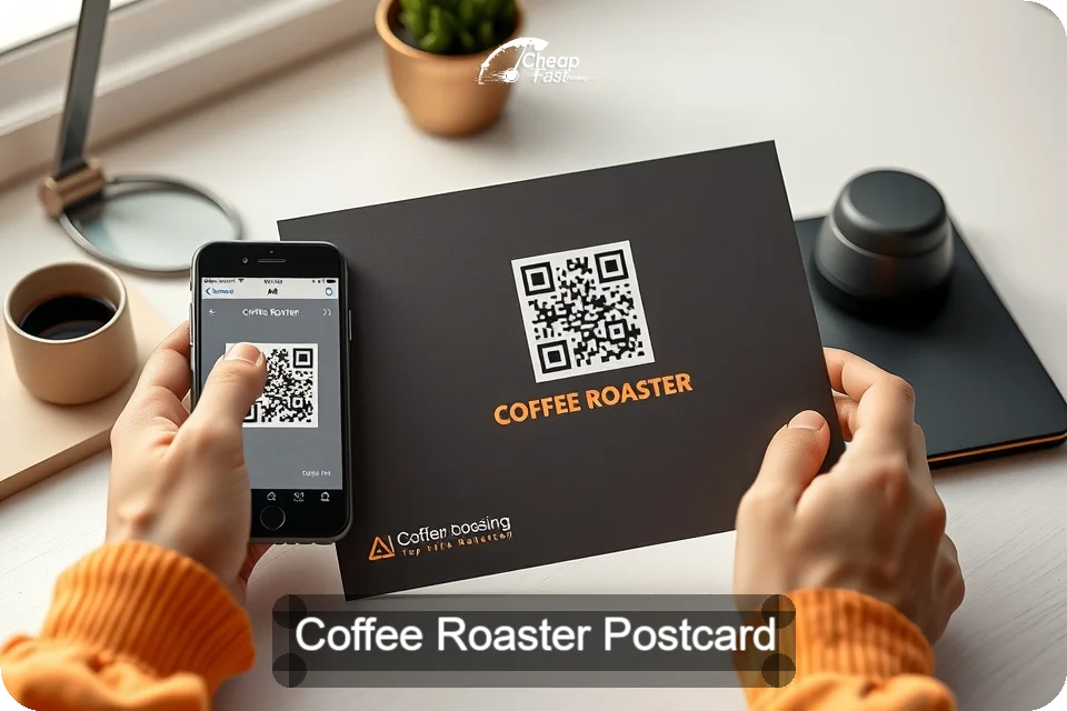 Coffee Roaster Postcard Sample 10 · 6" x 9" design sample