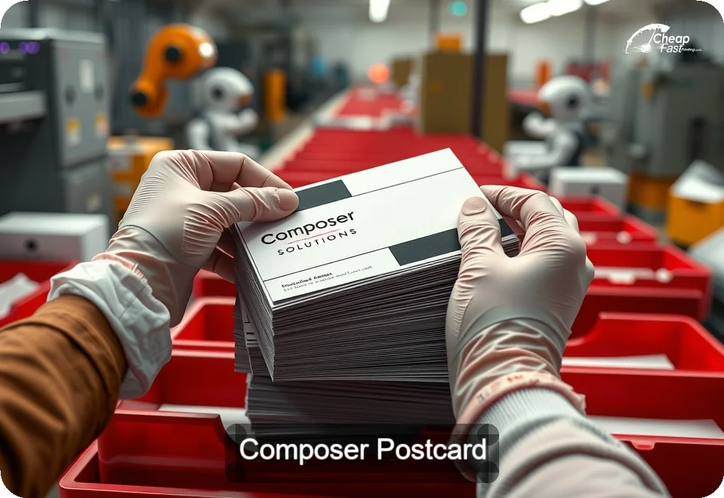 Composer Postcard Sample 10 · 6" x 11" design sample