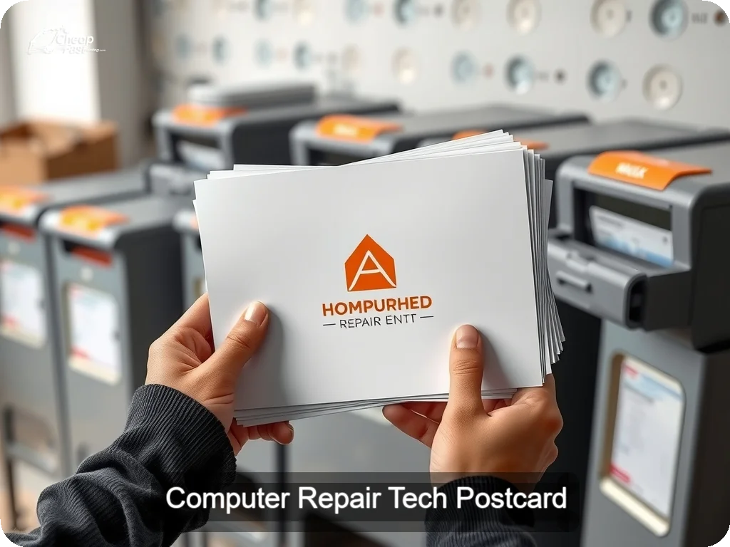 Computer Repair Tech Postcard Sample 03 · 6.5" x 9" design sample