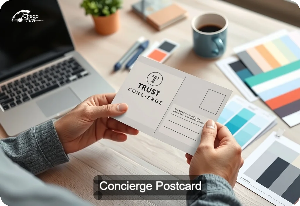 Concierge Postcard Sample 03 · 4" x 6" design sample