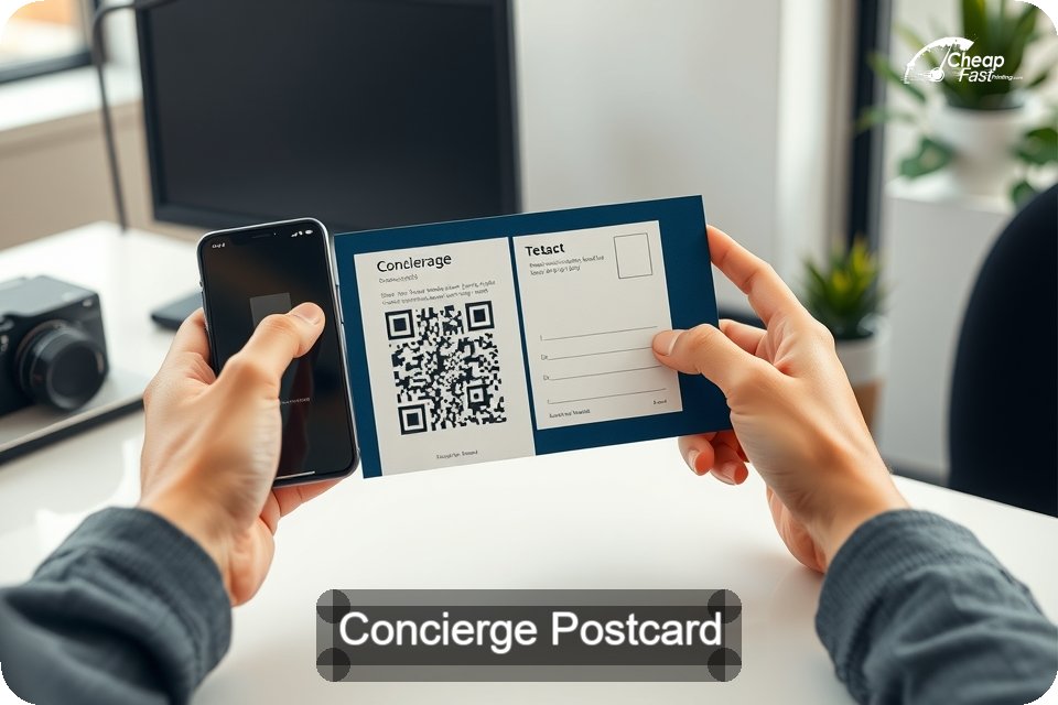 Concierge Postcard Sample 05 · 6" x 9" design sample