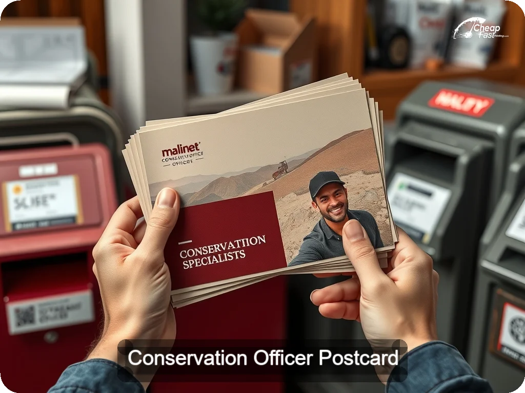 Conservation Officer Postcard Sample 03 · 6.5" x 9" design sample