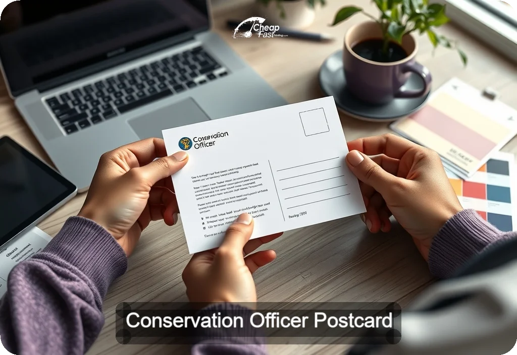 Conservation Officer Postcard Sample 05 · 4" x 6" design sample