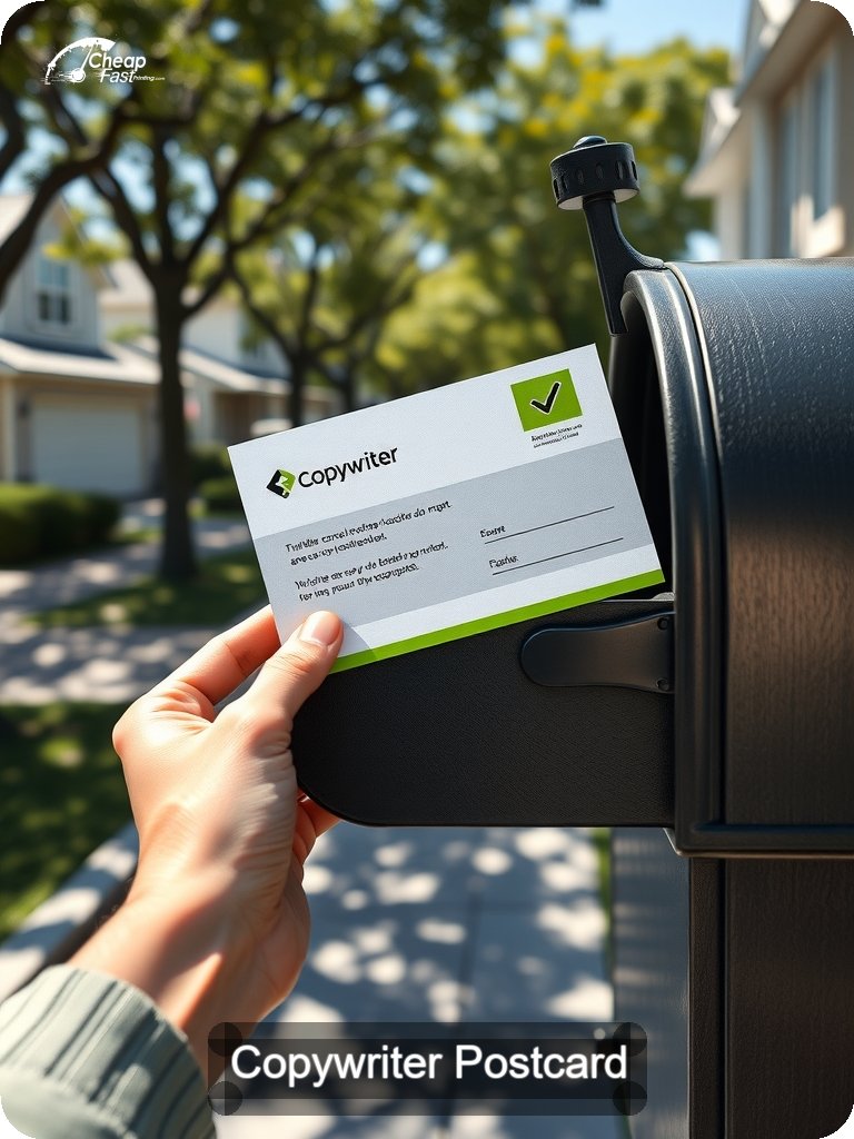 Copywriter Postcard Sample 07 · 5" x 7" design sample