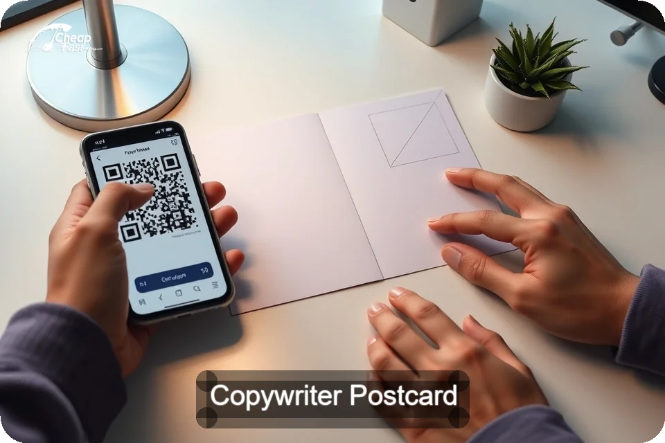 Copywriter Postcard Sample 08 · 6" x 9" design sample