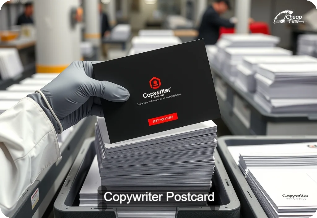 Copywriter Postcard Sample 09 · 6" x 11" design sample