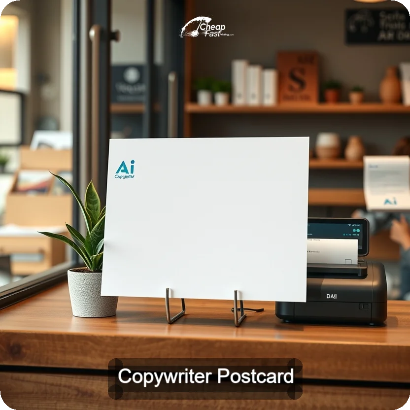 Copywriter Postcard Sample 10 · 5" x 5" design sample