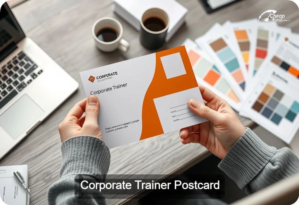 Corporate Trainer Postcard Sample 01 · 4" x 6" design sample