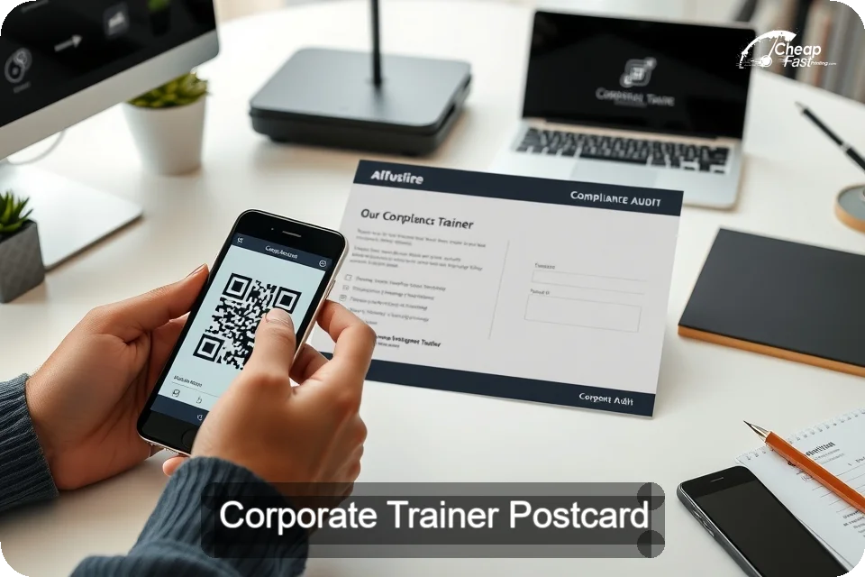 Corporate Trainer Postcard Sample 03 · 6" x 9" design sample