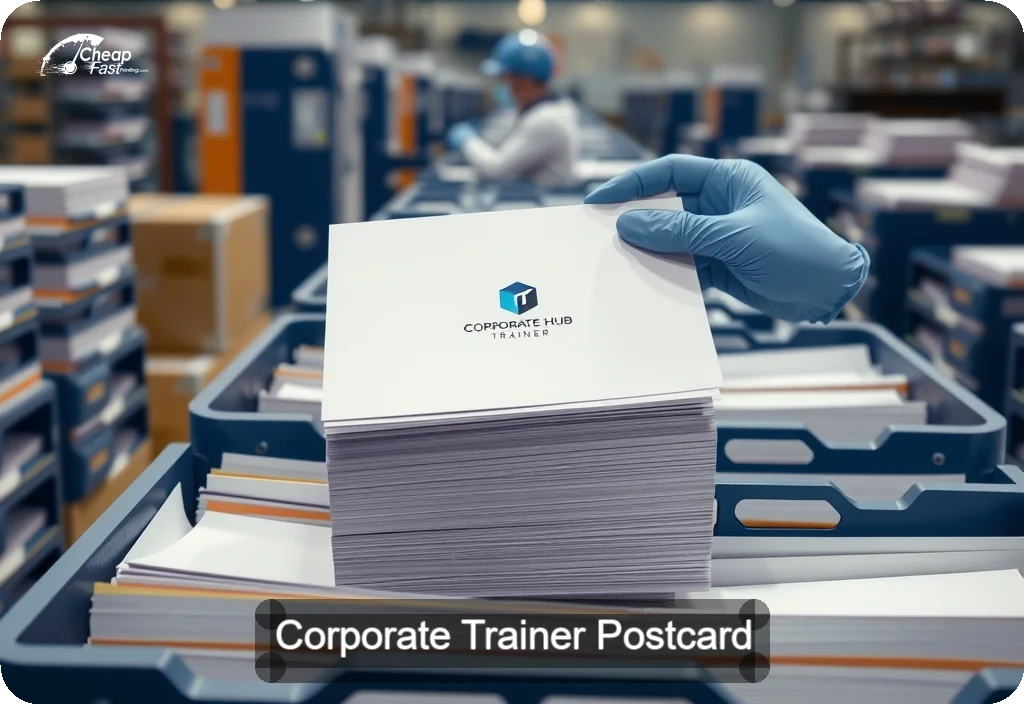 Corporate Trainer Postcard Sample 04 · 6" x 11" design sample