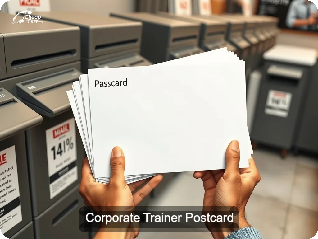Corporate Trainer Postcard Sample 09 · 6.5" x 9" design sample