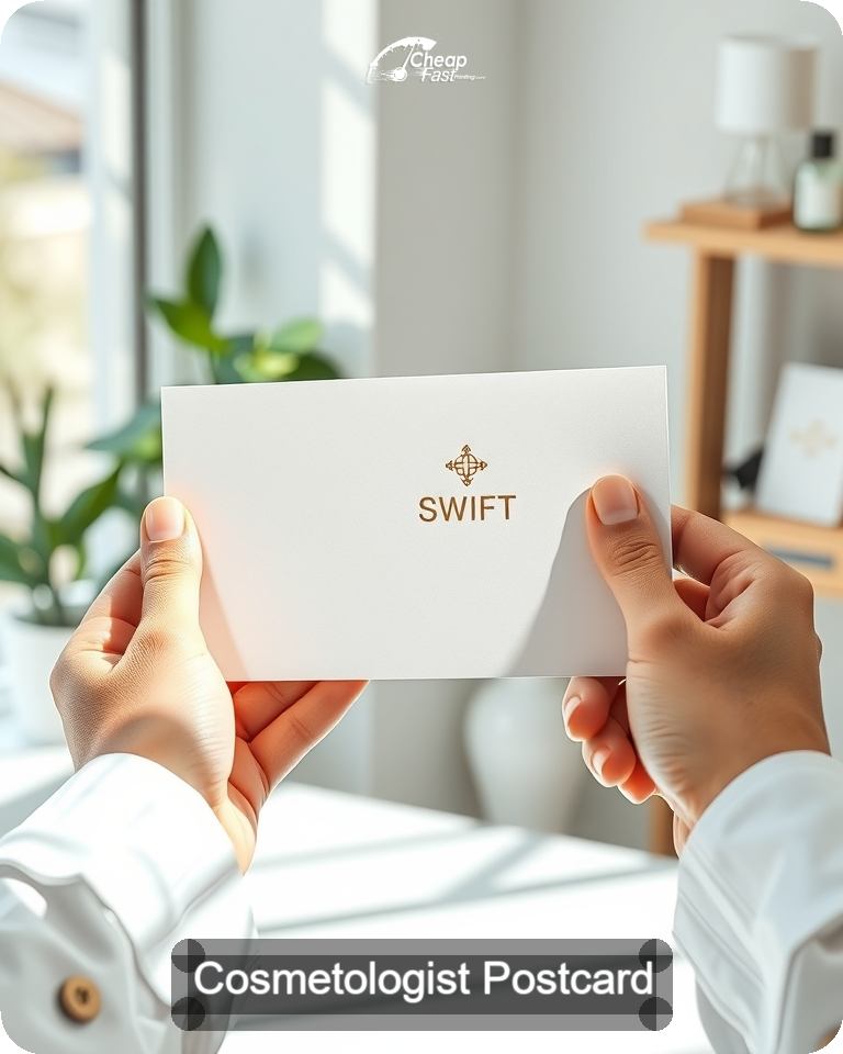 Cosmetologist Postcard Sample 10 · 4.25" x 5.5" design sample