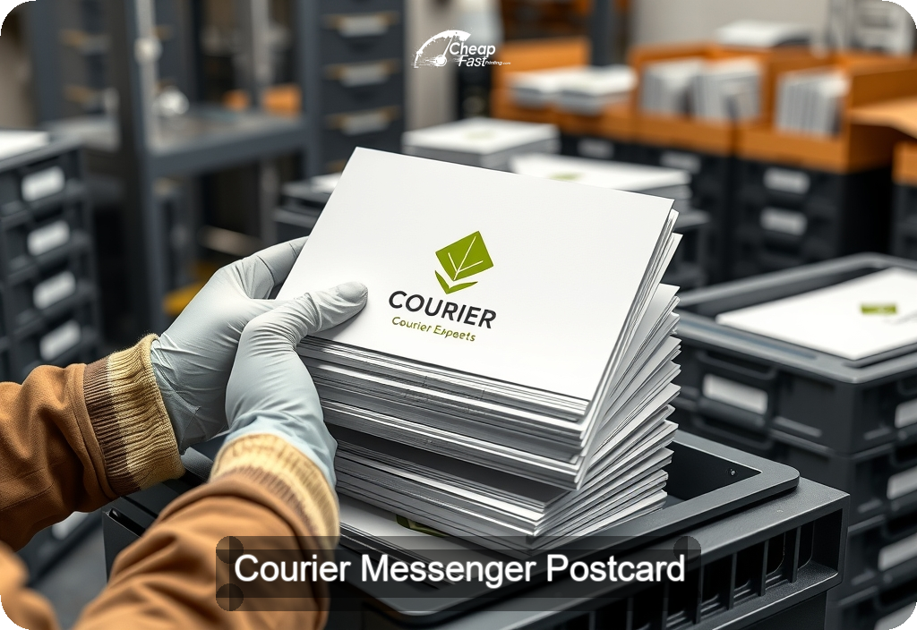 Courier Messenger Postcard Sample 02 · 6" x 11" design sample