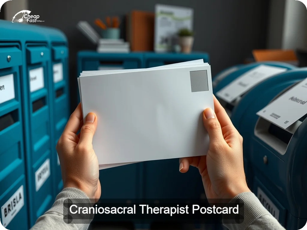 Craniosacral Therapist Postcard Sample 04 · 6.5" x 9" design sample
