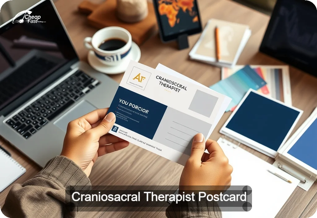Craniosacral Therapist Postcard Sample 06 · 4" x 6" design sample