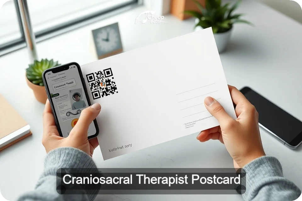 Craniosacral Therapist Postcard Sample 08 · 6" x 9" design sample