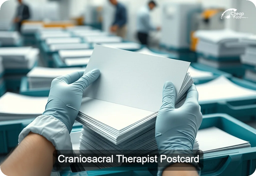 Craniosacral Therapist Postcard Sample 09 · 6" x 11" design sample