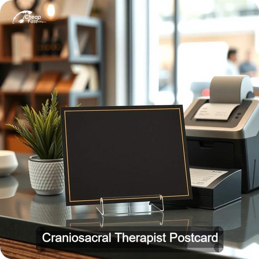 Craniosacral Therapist Postcard Sample 10 · 5" x 5" design sample