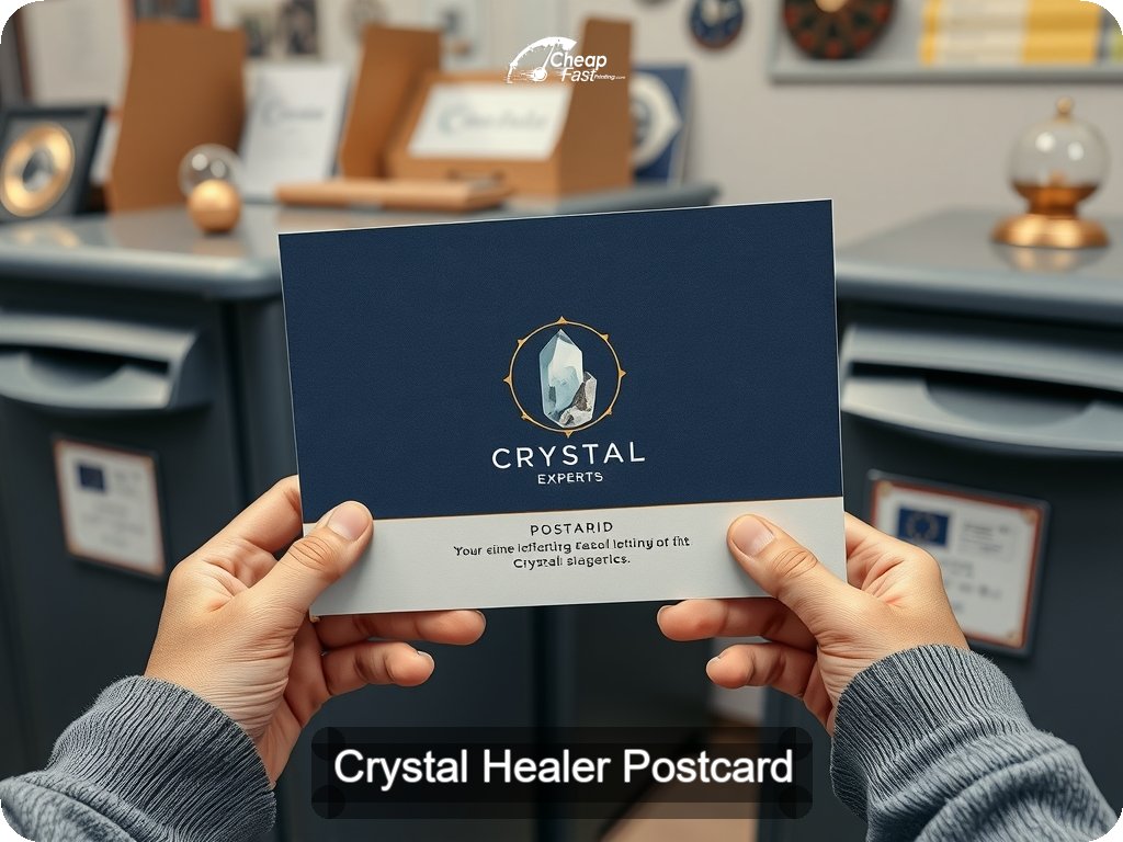 Crystal Healer Postcard Sample 07 · 6.5" x 9" design sample