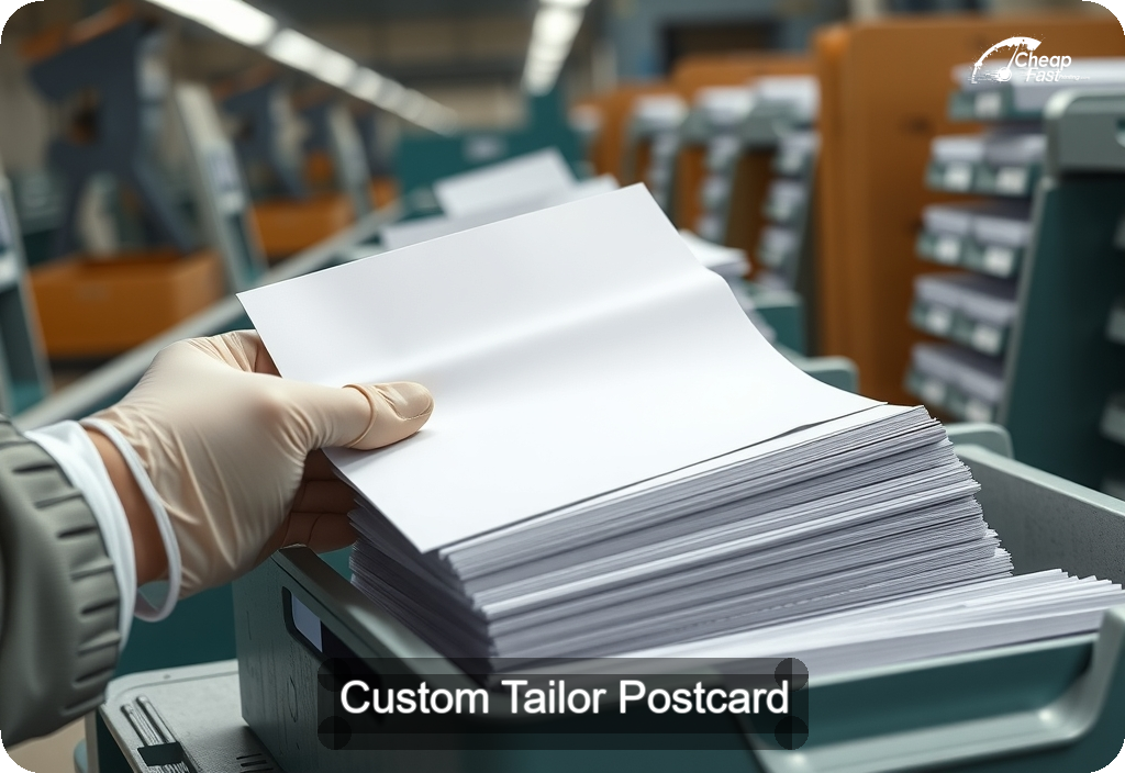 Custom Tailor Postcard Sample 10 · 6" x 11" design sample