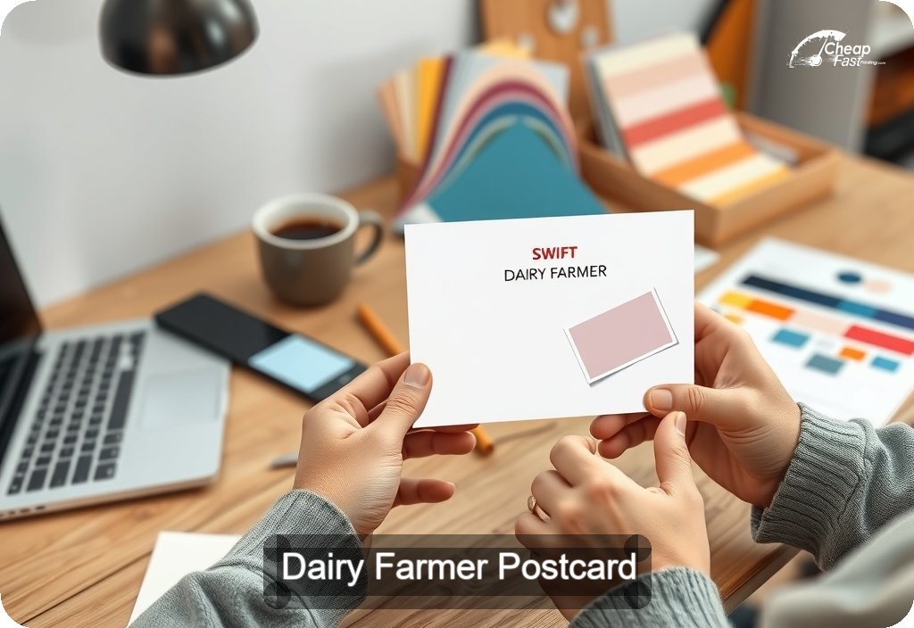 Dairy Farmer Postcard Sample 05 · 4" x 6" design sample