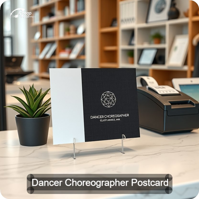 Dancer Choreographer Postcard Sample 07 · 5" x 5" design sample
