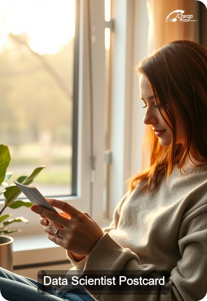 Data Scientist Postcard Sample 10 · 4.5" x 6.5" design sample