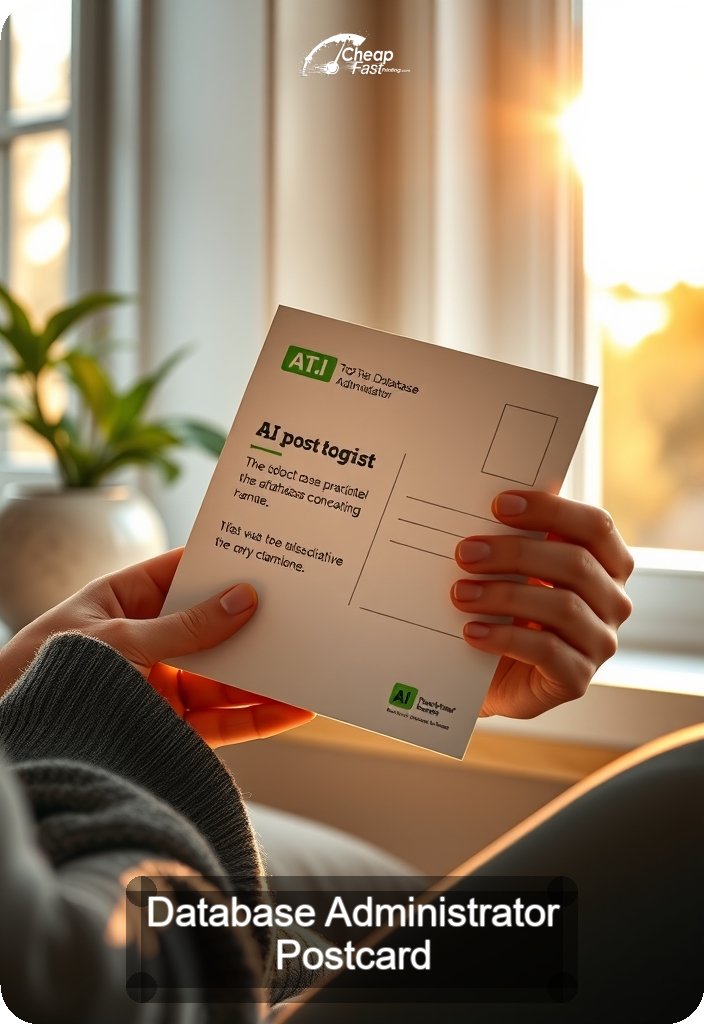 Database Administrator Postcard Sample 05 · 4.5" x 6.5" design sample