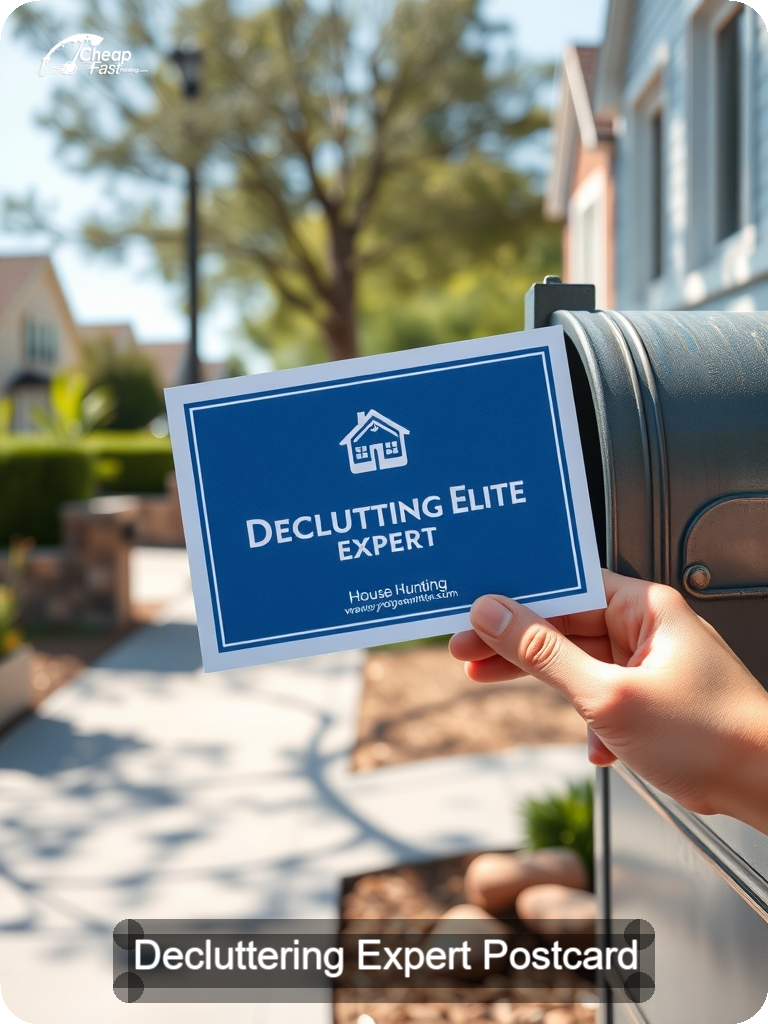 Decluttering Expert Postcard Sample 09 · 5" x 7" design sample