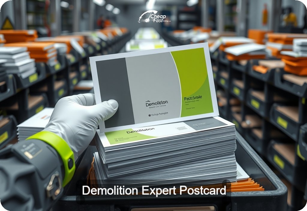 Demolition Expert Postcard Sample 01 · 6" x 11" design sample