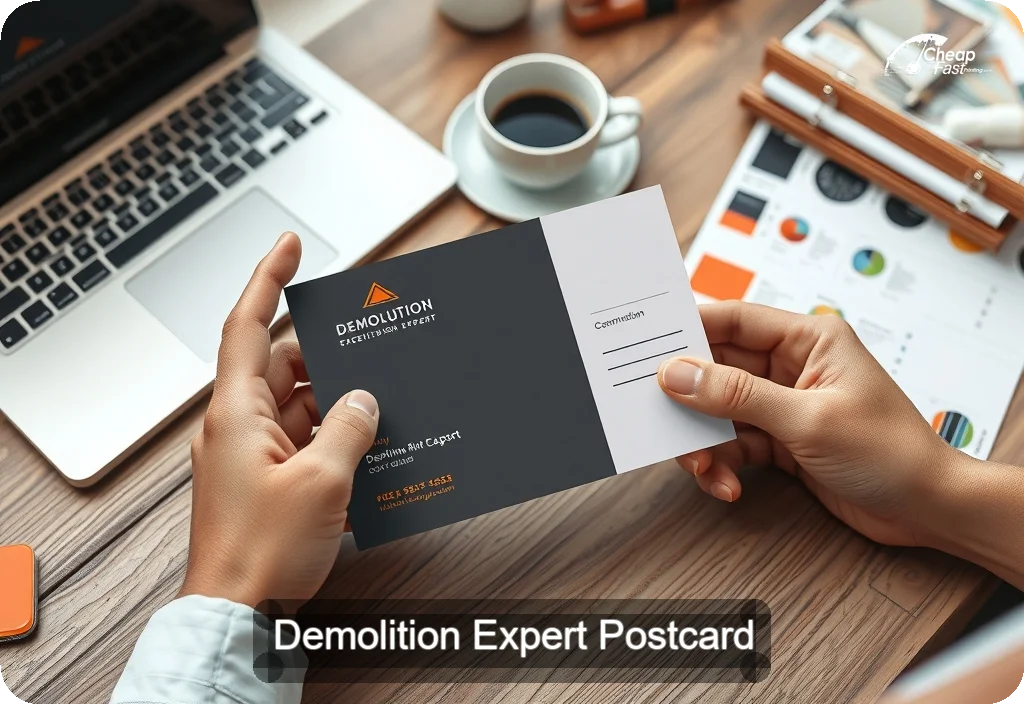 Demolition Expert Postcard Sample 08 · 4" x 6" design sample