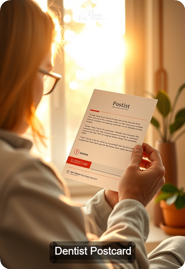 Dentist Postcard Sample 01 · 4.5" x 6.5" design sample