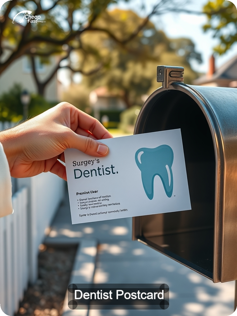 Dentist Postcard Sample 05 · 5" x 7" design sample