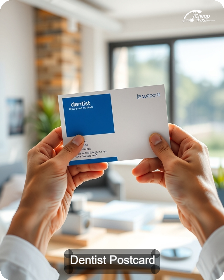 Dentist Postcard Sample 09 · 4.25" x 5.5" design sample