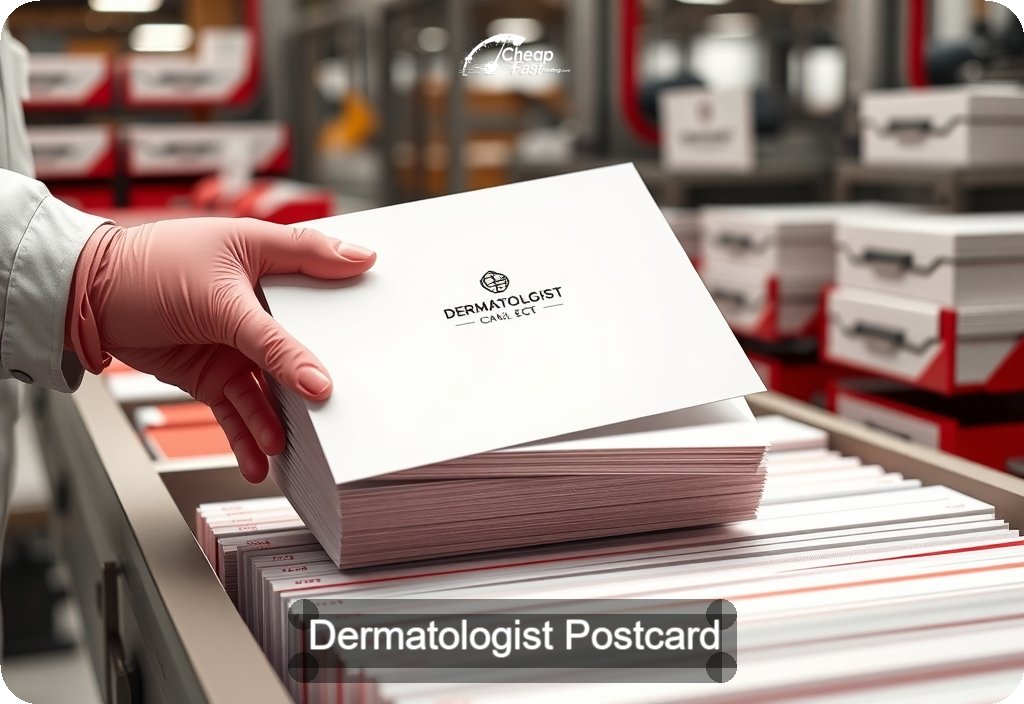 Dermatologist Postcard Sample 05 · 6" x 11" design sample