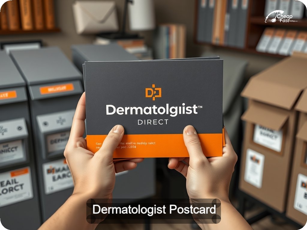 Dermatologist Postcard Sample 10 · 6.5" x 9" design sample