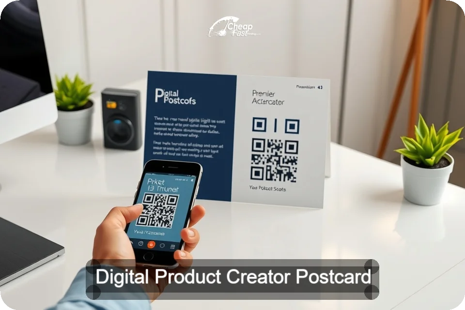 Digital Product Creator Postcard Sample 01 · 6" x 9" design sample
