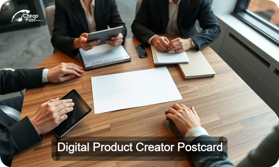 Digital Product Creator Postcard Sample 05 · 4" x 9" design sample