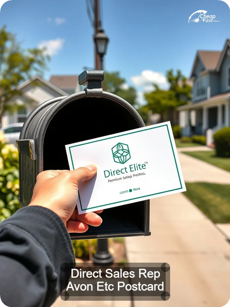 Direct Sales Rep Avon Etc Postcard Sample 09 · 5" x 7" design sample