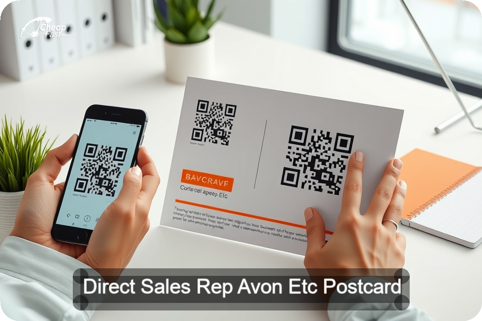 Direct Sales Rep Avon Etc Postcard Sample 10 · 6" x 9" design sample