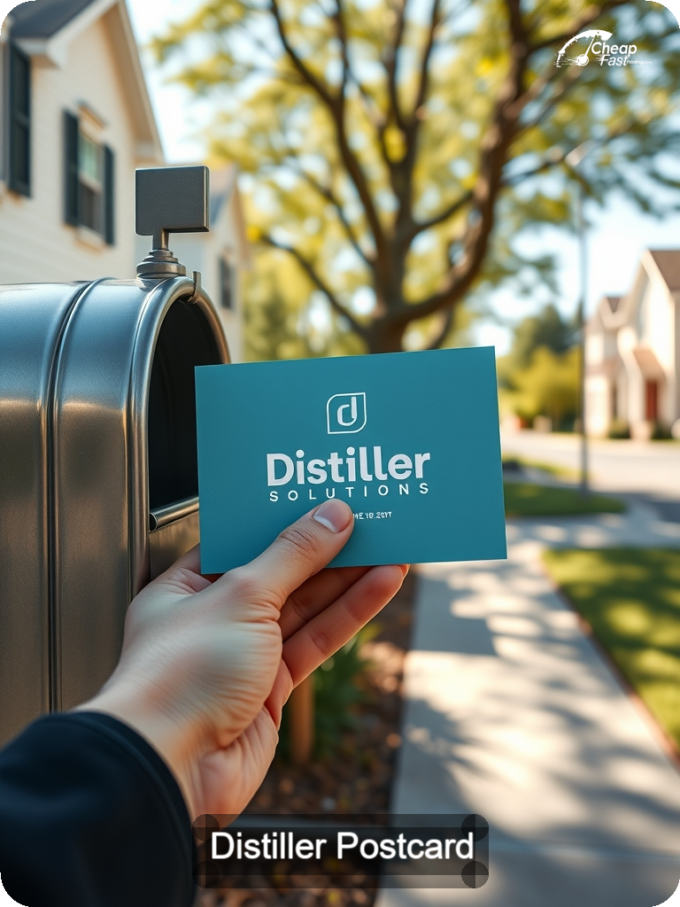 Distiller Postcard Sample 02 · 5" x 7" design sample