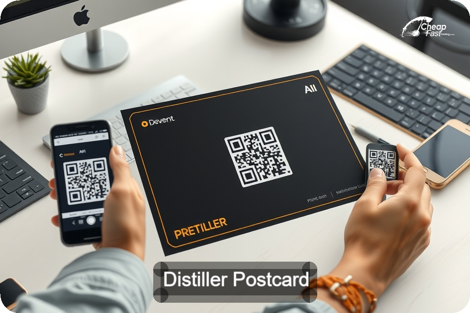 Distiller Postcard Sample 03 · 6" x 9" design sample