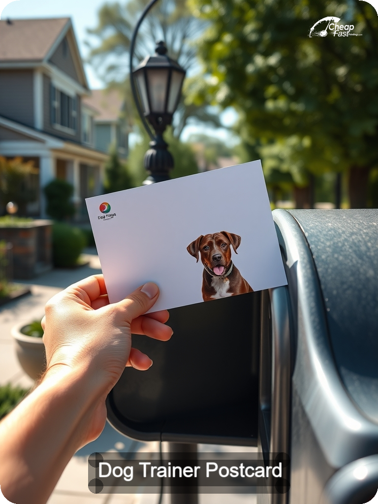 Dog Trainer Postcard Sample 01 · 5" x 7" design sample