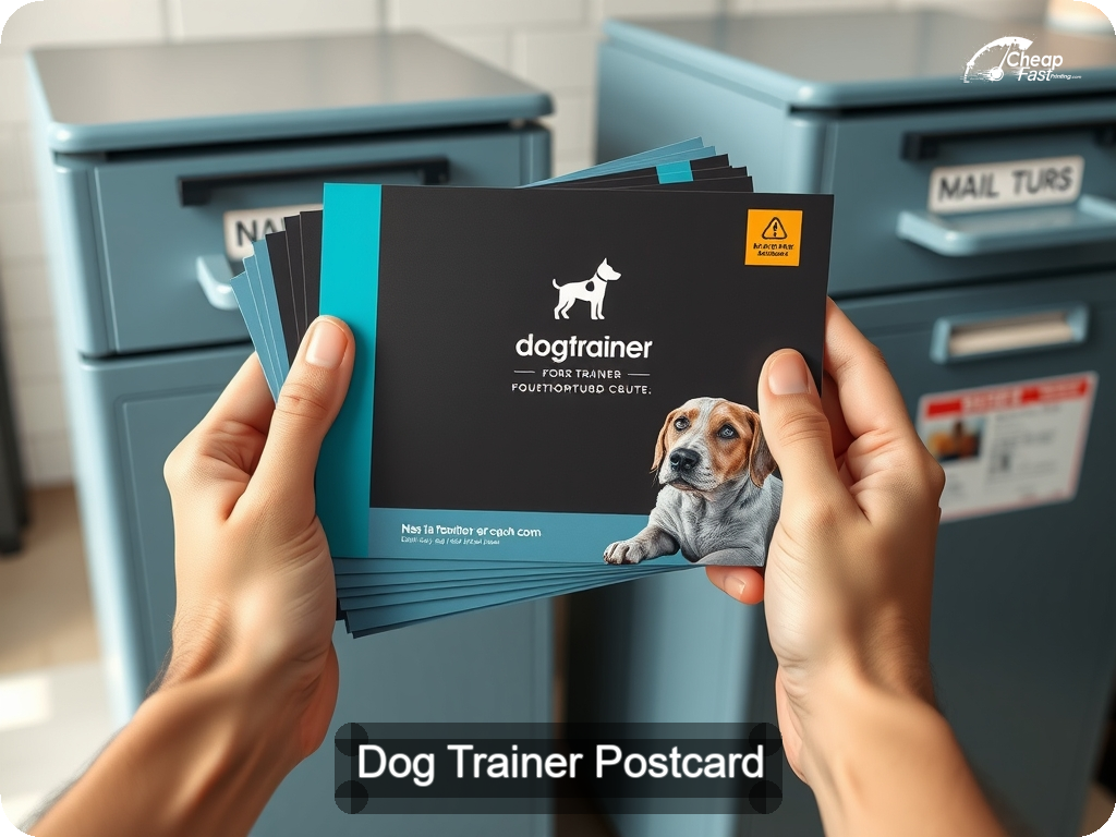 Dog Trainer Postcard Sample 08 · 6.5" x 9" design sample