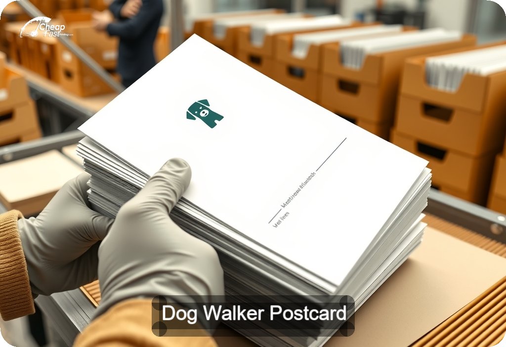 Dog Walker Postcard Sample 05 · 6" x 11" design sample