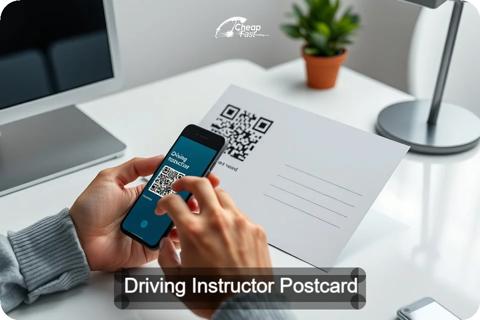 Driving Instructor Postcard Sample 08 · 6" x 9" design sample