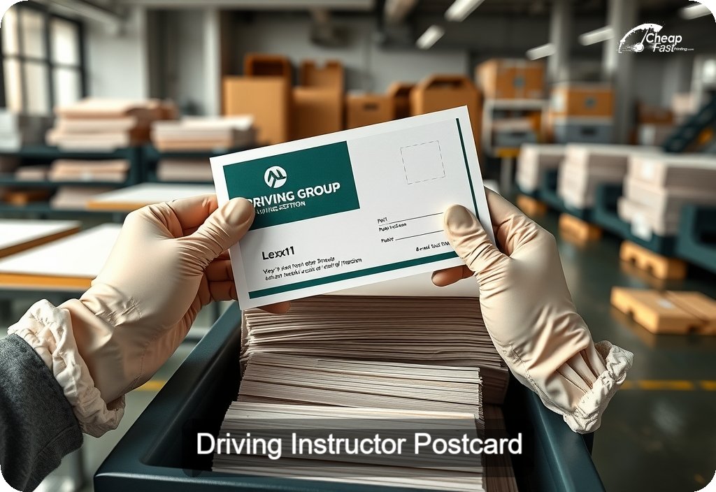 Driving Instructor Postcard Sample 09 · 6" x 11" design sample