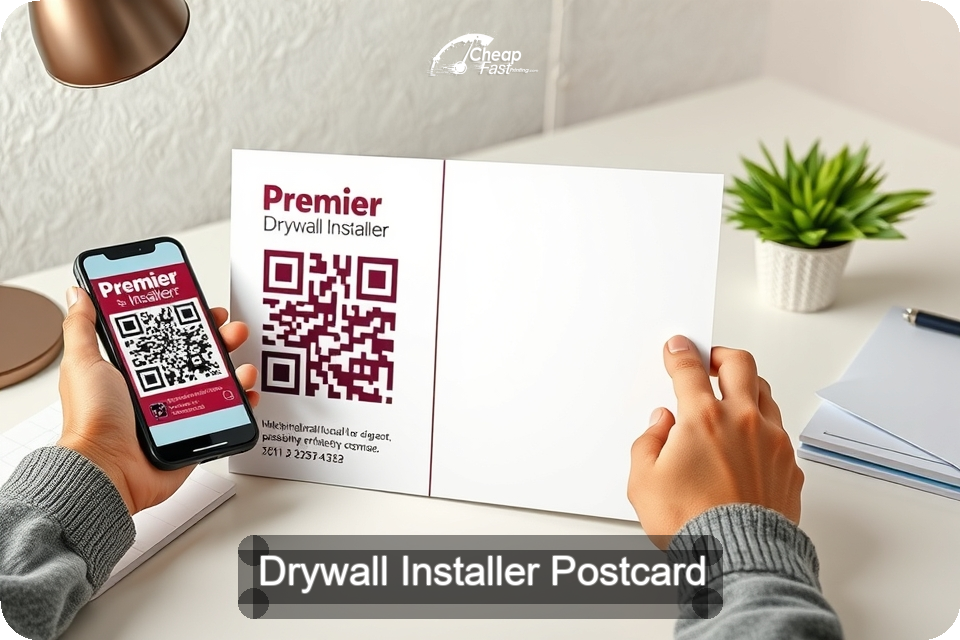 Drywall Installer Postcard Sample 01 · 6" x 9" design sample